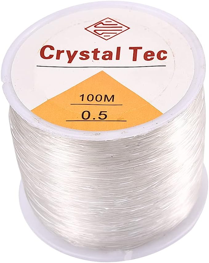 photo of elastic transparent cord for making taylor swift friendship bracelets
